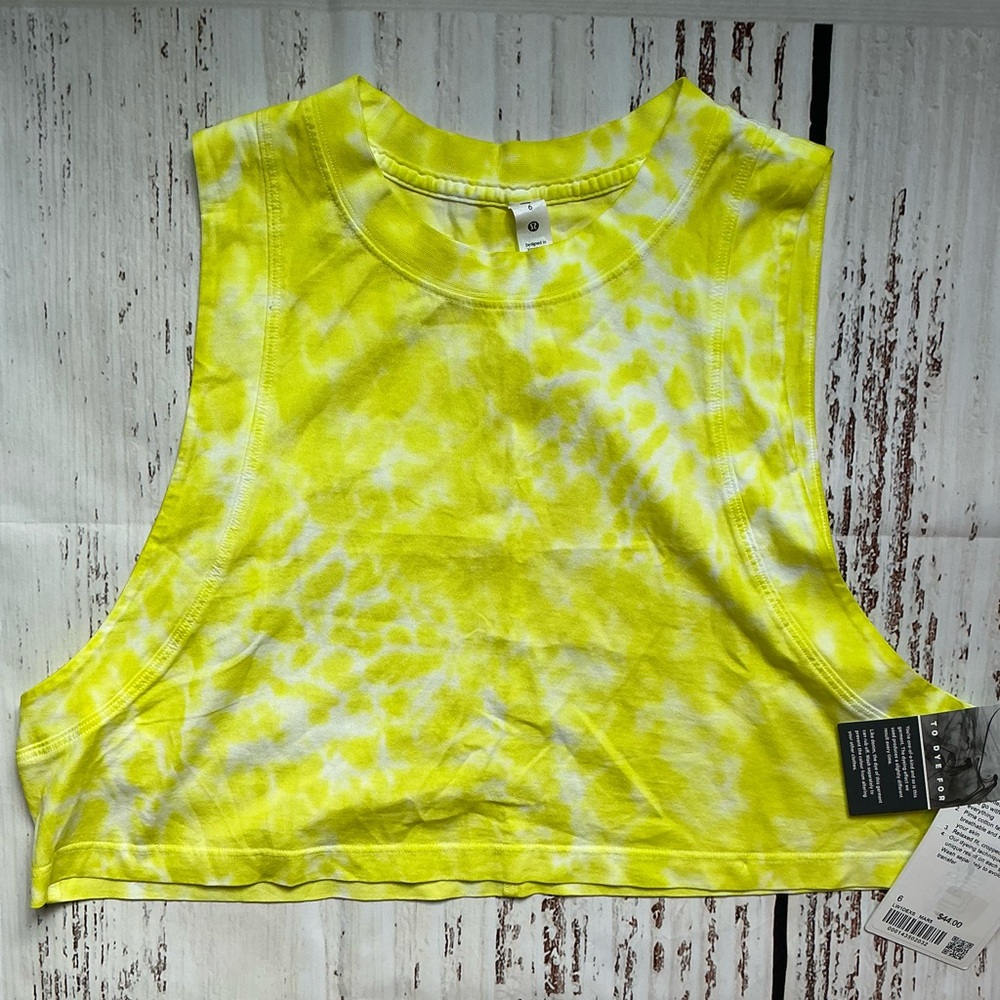 Lululemon All Yours Crop Tank Tie Dye